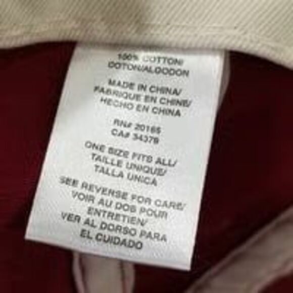 Shalimar Creek golf Hat hook & loop strapback Page & Tuttle red - Picture 11 of 11